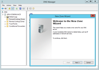 DNS Forward Lookup Zone Creation.